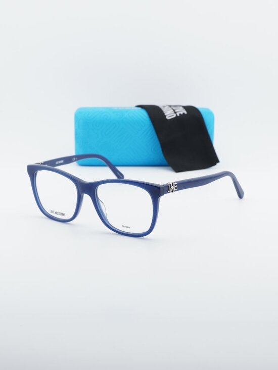 Moschino Love MOL520 0PJP 00 Square Eyeglasses 52mm - Blue main image 9